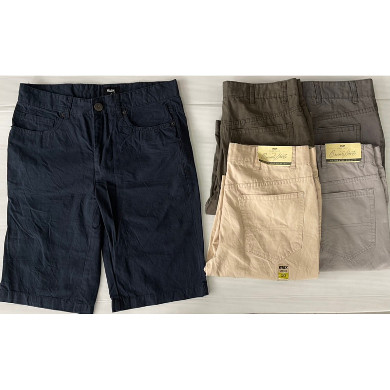 กางเกงขาสั้น กางเกงผู้ชาย MAX 30 - 42 นำเข้าจากบังคลาเทศ (ข4)