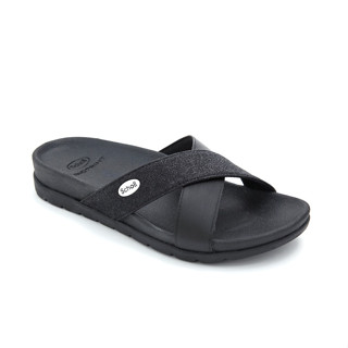 SCHOLL Remi Bioprint Sandals Black รองเท้าแตะ เพื่อสุขภาพ ผู้หญิง สกอล์ แท้