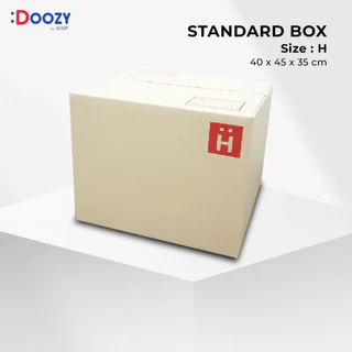 กล่องไปรษณีย์ ขนาด H ( 40 x 45 x 35 ซม.) แพ็ค 10 ใบ กล่องพัสดุ กล่องฝาชน Doozy Pack ถูกที่สุด!