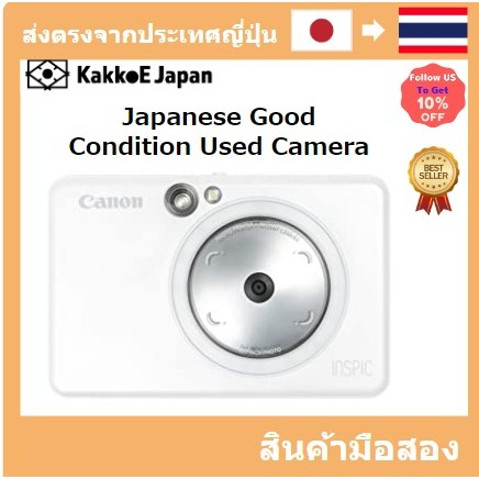 【ญี่ปุ่น กล้องมือสอง】【Japan Used Camera】 Canon instant camera smartphone smartphone Inspic ZV-123-PW Pearl White