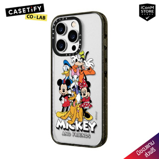 [พร้อมส่ง] CASETiFY - Mickey &amp; Friends Entourage (Clear-Black) เคสสำหรับ 14 Pro Max [ผ่อน0% ส่งฟรี มีของแถม]