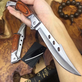 มีดพับหางแฉก FOLDING KNIFE พร้อมซอง มีดพับ มีดเดินป่า มีดล่าสัตว์ USA Army Knife Hunting Knife