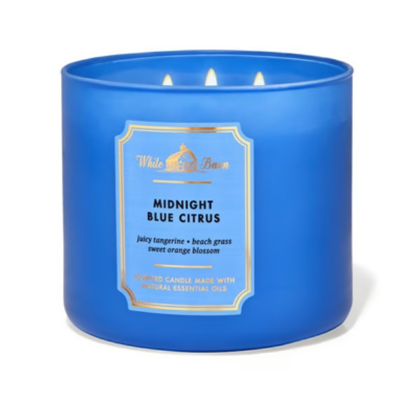 Bath & Body Works White Barn Scented Candle #Midnight Blue Citrus 411 g
