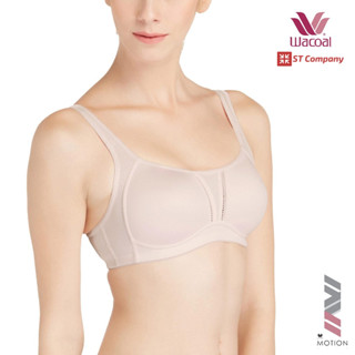 บราออกกำลังกาย Sport Bra สีเบจ Beige รุ่น WR1491 ไม่มีโครง เสื้อใน ชุดชั้นใน วาโก้ Exercise บรา ออกกำลังกาย Wacoal Moti