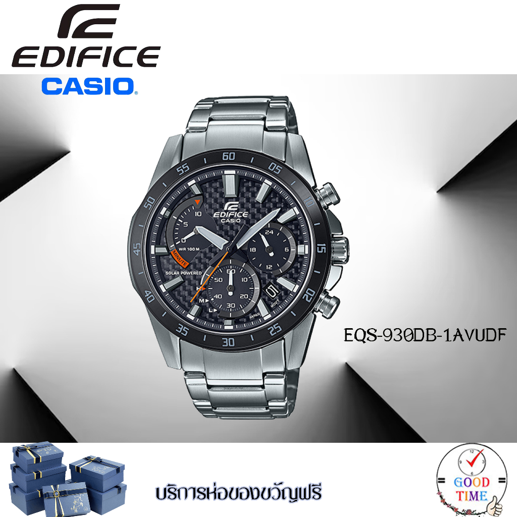 Casio Edifice แท้ นาฬิกาข้อมือผู้ชาย รุ่น EQS-930DB-1AVUDF (สินค้าใหม่ ของแท้ ประกัน CMG)