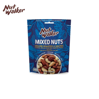 นัท วอล์คเกอร์ มิกซ์นัทเดอลุกซ์ 454 ก. x 3 ซอง Nut walker Deluxe Roasted & Salted Mixed Nuts 454 g. x 3 ซอง