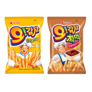 오감자 ขนมมันฝรั่งแท่งทอดกรอบ มี 2 รสชาติ 50g x 2ห่อ