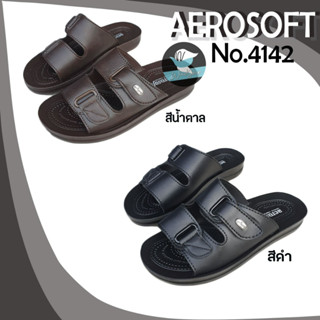 Aerosoft No.4142 รองเท้าแตะผู้ชาย แอโร่ซอฟ รองเท้าสวม รองเท้าสุขภาพ (AS4142)