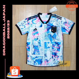 bluu เสื้อบอลทีมญี่ปุ่น ดราก้อนบอล ปี 2022/23 เกรดแฟนบอล Japan Dragonball Jersey 2022/23 Fans Version (AAA)