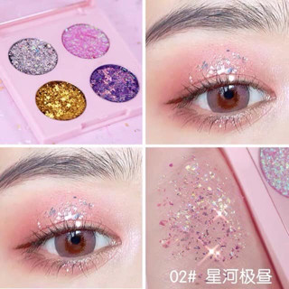 cde 4-color sequin eyeshadow cream  กลิตเตอร์วิ้งดาว 4 สี