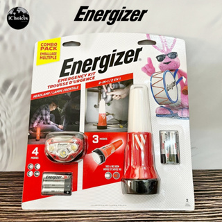 [Energizer] Emergency Kit Trousse Durgence, 1 LED Headlamp + 1 Flashlight - UPN153810 ชุดไฟฉาย และ ไฟฉายคาดหัว