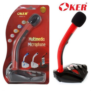 Micro Phone OKER K1 (Black) Frequency range :1000 Hz~10K Hz Impedance :2.2 Ohm