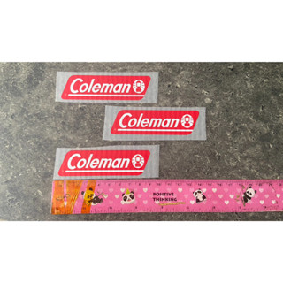 แผ่นรีดติดเสื้อ สติกเกอร์ติดเสื้อ โลโก้Coleman ขนาด 9 cm DTF