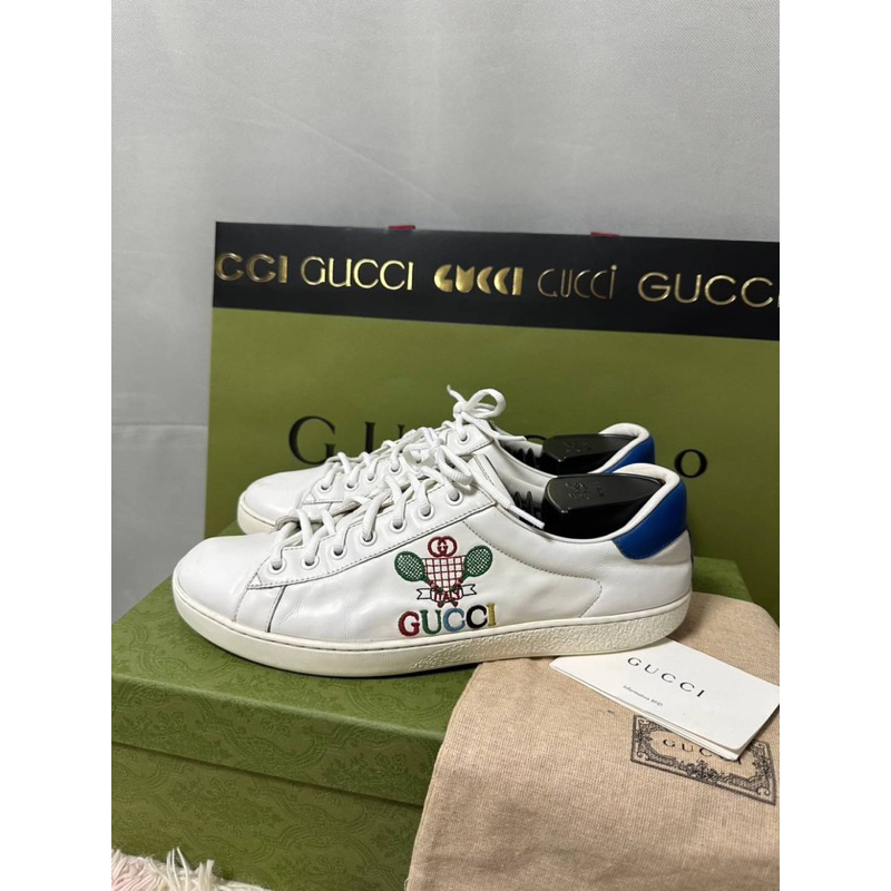 Gucci New Ace Tennis-embroiedred มือสองของแท้💯