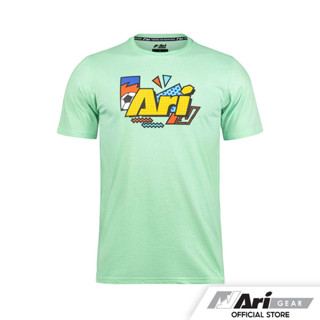 ARI FESTIVE COLORFUL LIFESTYLE TEE - GREEN/YELLOW/BLACK เสื้อยืด อาริ คัลเลอร์ฟลู ไลฟ์สไตล์ สีชมพู