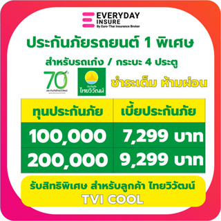 ประกันรถยนต์ ประเภท 1 พิเศษ ประกันภัยไทยวิวัฒน์