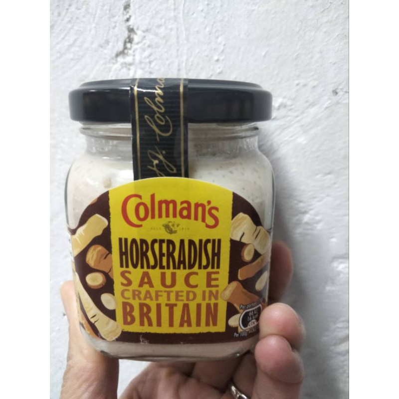 Colmans Horseradish Sauce ซอส สำหรับจิัมเนื้อสัตว์ 136กรัม.ราคาพิเศษ