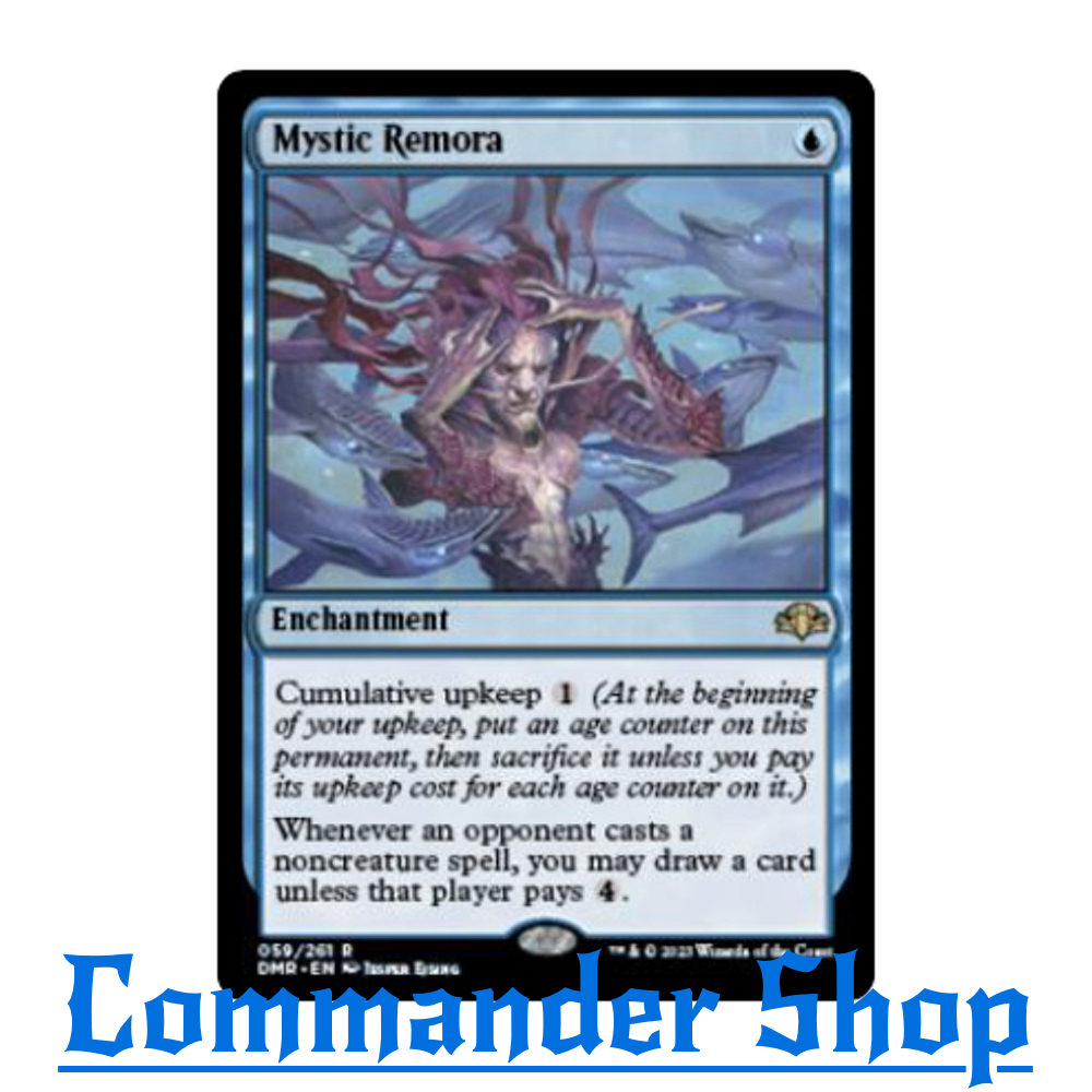 Mystic Remora (Enchantment) Blue Mv1 Draw การ์ดเกม Magic The Gathering (MTG)