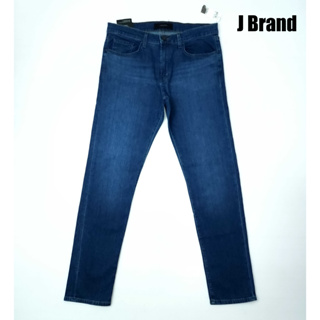 ยีนส์ J Brand เอว 36 (ป้าย 34) สีโทนเข้ม ผ้านุ่มยืด ขาเดฟ ใหม่ป้ายห้อย Made in USA