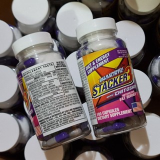 Stacker 3 Metabolizing Fat Burner with Chitosan 100 Capsules Made In USA.