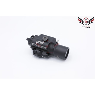 ไฟฉายและเลเซอร์สีแดงติดปืน ยี่ห้อ Surefire รุ่น X400   ● คุณสมบัติ : 1. ทำจากวัสดุ อลูมิเนียม6061 2. ระดับความสว่าง 400