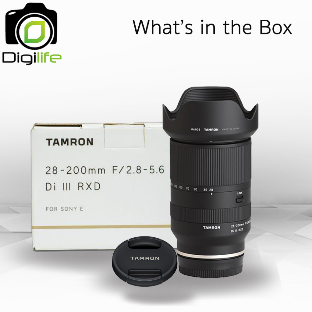 Tamron Lens 28-200 mm. F2.8-5.6 Di III RXD For Sony E, FE - รับประกันร้าน Digilife Thailand 1ปี