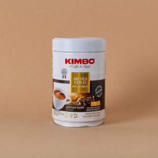 Kimbo Ground Roasted Coffee Bean AROMA GOLD 100% ARABICA (เมล็ดกาแฟแท้คั่วบด)