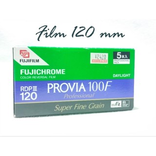 ฟิล์มสี 120 ยี่ห้อ Film Chrome RDP III Provia 100 F Daylight Super fine Giain  Fuji ฟิล์มญี่ปุ่น -ของชาวอนาล็อก