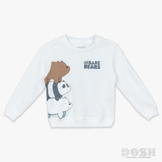 DOSH KIDS:UNISEX SWEATER WE BARE BEARS สเวตเตอร์เด็ก รุ่นDBBBJ5005-OW