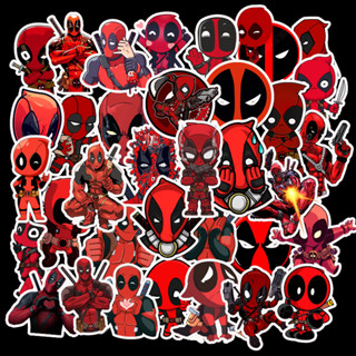 พร้อมส่ง เดดพูล (死侍) marvel Deadpool sticker สติกเกอร์กันน้ำรูปแบบที่แตกต่างกัน 50ชิ้น