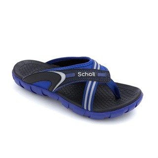 SCHOLL Eagle II Comfort Sandals Navy/Blackใส่นุ่ม สบาย รองเท้าแตะ สกอล์ แท้ เพื่อสุขภาพ