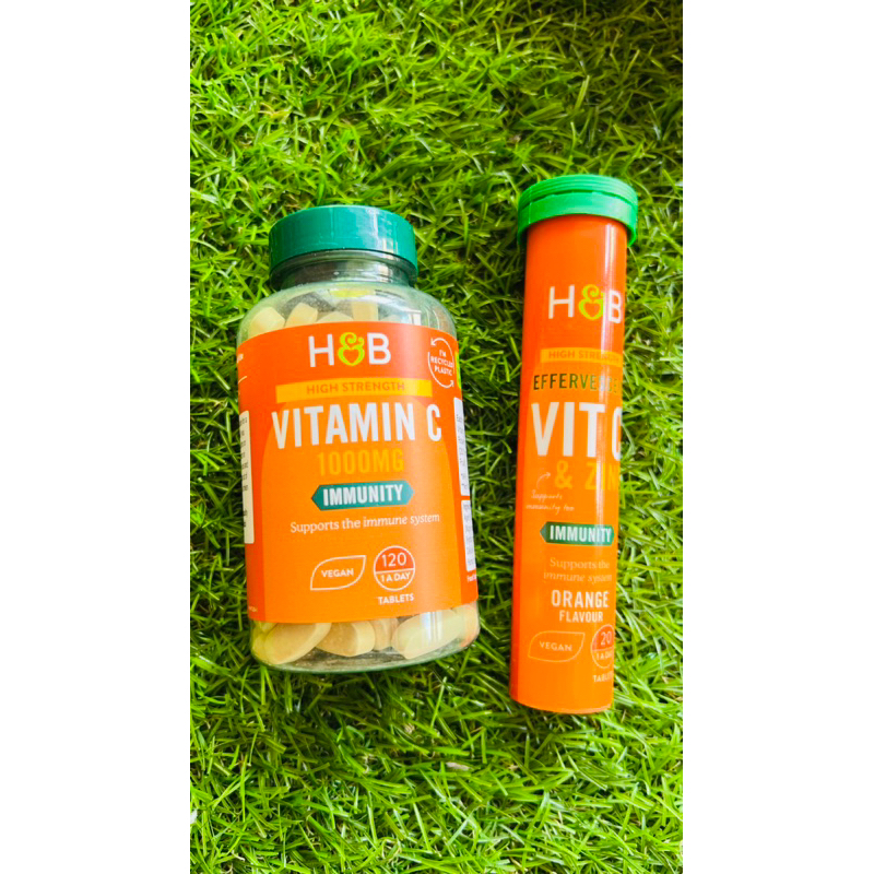 🇬🇧 Holland & Barrett Vitamin C กระปุก 120 เม็ด