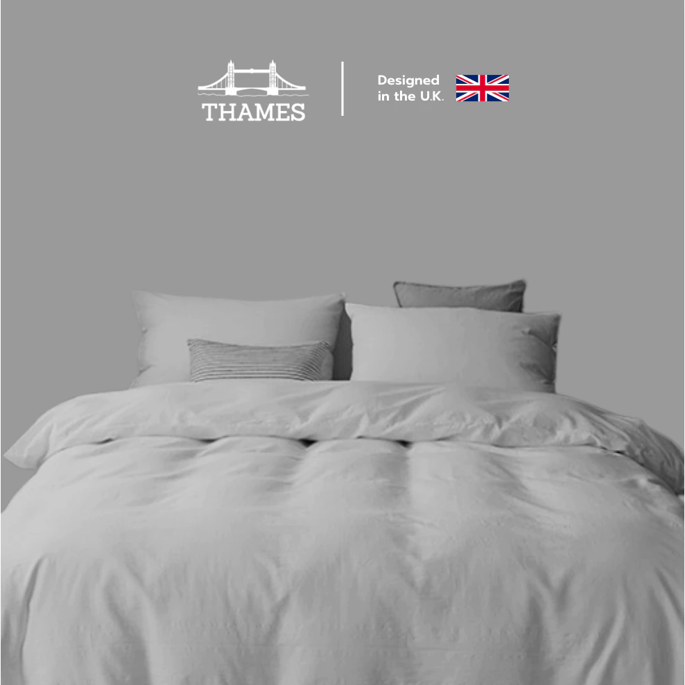 Thames Premium ชุดผ้าปูที่นอนคุณภาพสูง เนื้อผ้าละเอียด เบาสบาย ให้สัมผัสที่อ่อนนุ่ม