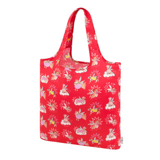 Cath Kidston Foldaway Shopper Star Dogs Red