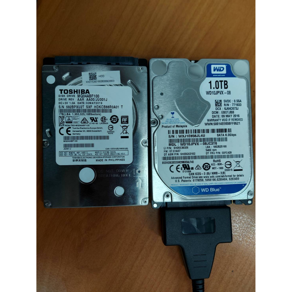 HDD Sata 2.5″ For Notebook + PC ฮาร์ดดิสโน๊ตบุ๊คพีซี สภาพดีใช้งานปกติ