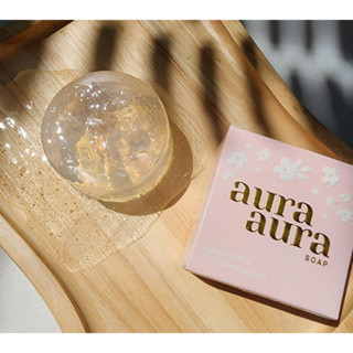 สบู่หน้าเงา Aura Aura soap หน้าเงาสมชื่อ ลดสิว หน้าใส เรียบเนียน ขนาด80g.