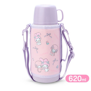 กระติกน้ำเก็บอุณหภูมิ My melody มายเมโลดี้ จุได้ 620-670 มล. (แล้วแต่ฝาที่ใช้)