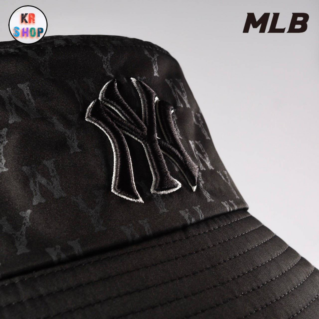 New หมวกบัตเกตปักลาย MLB