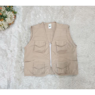 "พร้อมลุย พร้อมส่ง" เสื้อกั๊กเด็กนักสำรวจ ใส่ท่องเที่ยวซาฟารี เดินป่า แค้มป์ปิ้ง มีไซร์