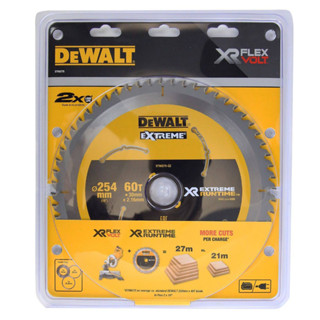 DEWALT ใบเลื่อยวงเดือน 10 นิ้ว 60 ฟัน (ตัดไม้) DT90275