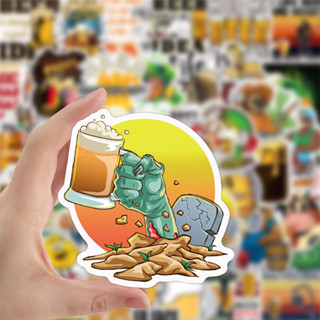 💥พร้อมส่ง💥Beer gorilla เบียร์ เหล้า เบียร์ ไวน์ sticker สติกเกอร์กันน้ำรูปแบบที่แตกต่างกัน  50 ชิ้น