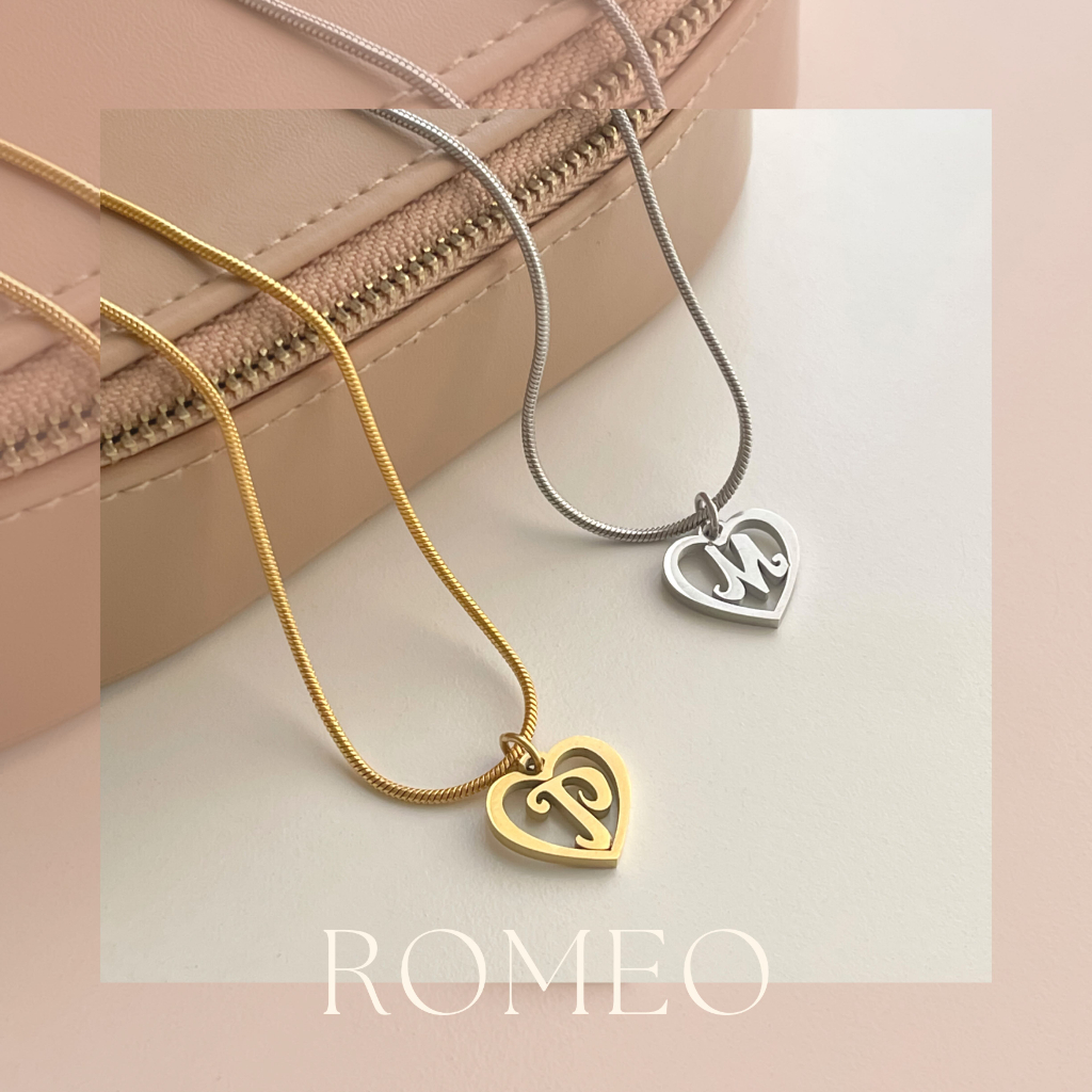 LAC.COLLECTION - Romeo Necklace สร้อยคอมาพร้อมกับจี้ตัวอักษรหัวใจ 💗