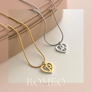 LAC.COLLECTION - Romeo Necklace สร้อยคอมาพร้อมกับจี้ตัวอักษรหัวใจ 💗