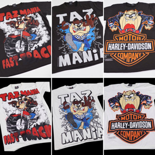 เสื้อยืดTaz-Mania เสื้อการ์ตูนLooney Tunes เสื้อวินเทจงานใหม่ [M L XL]