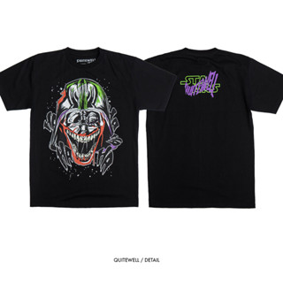 QWT111-1 VADER BLACK เสื้อยืดแขนสั้นสีดำ QUITEWELL