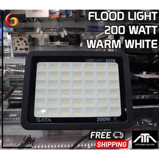 (สี Warm white แสงสีส้ม) Gata DOB 200W สปอร์ตไลท์ แอลอีดี กาต้า LED Floodlight Slim Series เหมาะสำหรับใช้ส่องบริเวณทั่ว