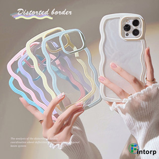 เคสโทรศัพท์ สีใสขอบหยักสีลูกกวาดถอดออกได้ สำหรับ for iphone 11/13 14 12 Pro Max X Xs XR 8 7 Plus SE กันกระแทก TPU ฝาหลัง