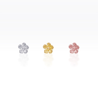 PiercingRoomByJay Cherry Blossom Flower Flat Back เงินแท้
