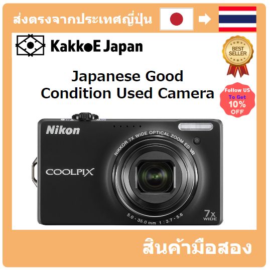 【ญี่ปุ่น กล้องมือสอง】[Japanese Used Camera]Nikon Digital Camera COOLPIX (Cool Pix) S6000 Noble Black S6000BK