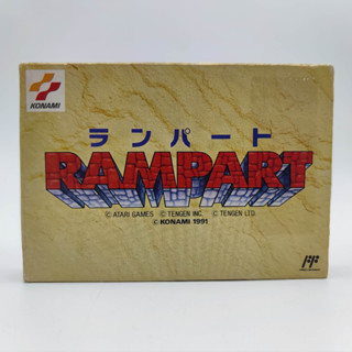 RAMPART กล่อง สภาพปานกลาง Famicom [FC] มีกล่องใสสวม พร้อมให้เก็บสะสม